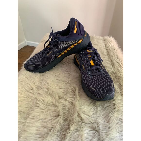 Brooks Other - Brooks Adrenaline GTS 22 Running Shoes Peacoat/ Grey/Sunflower US Men's 15